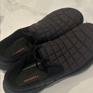 Merrell Men's Quilted Dark Gray Slip-On Moccasins Size 13